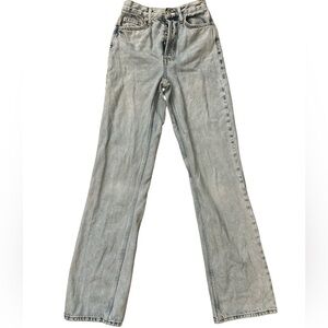 Topshop Light Wash Straight High Waisted jeans size 26